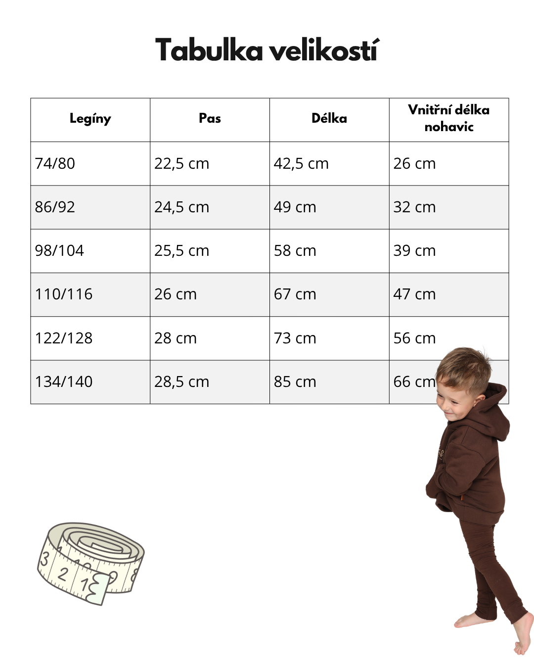 Legíny "Využiješ kdekoliv" Černé