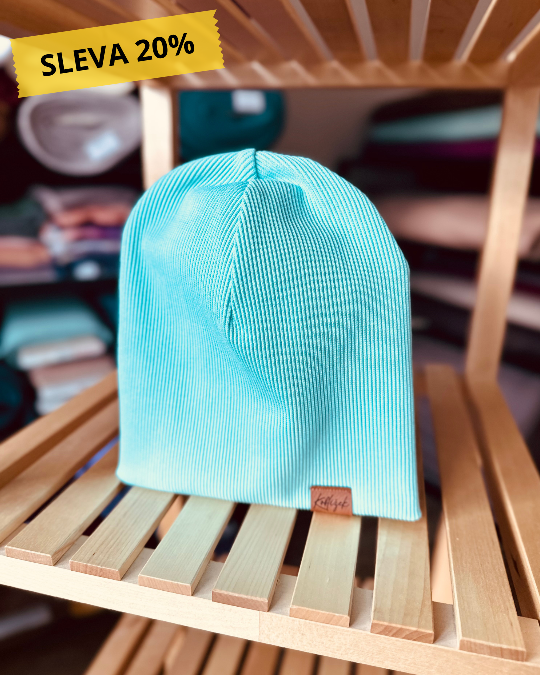 Čepička "Beanie" Azurit