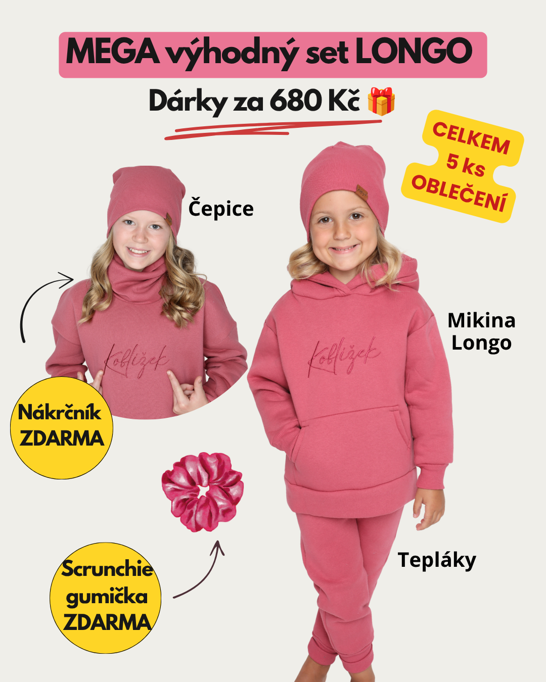 MEGA výhodný set Jahoda Longo