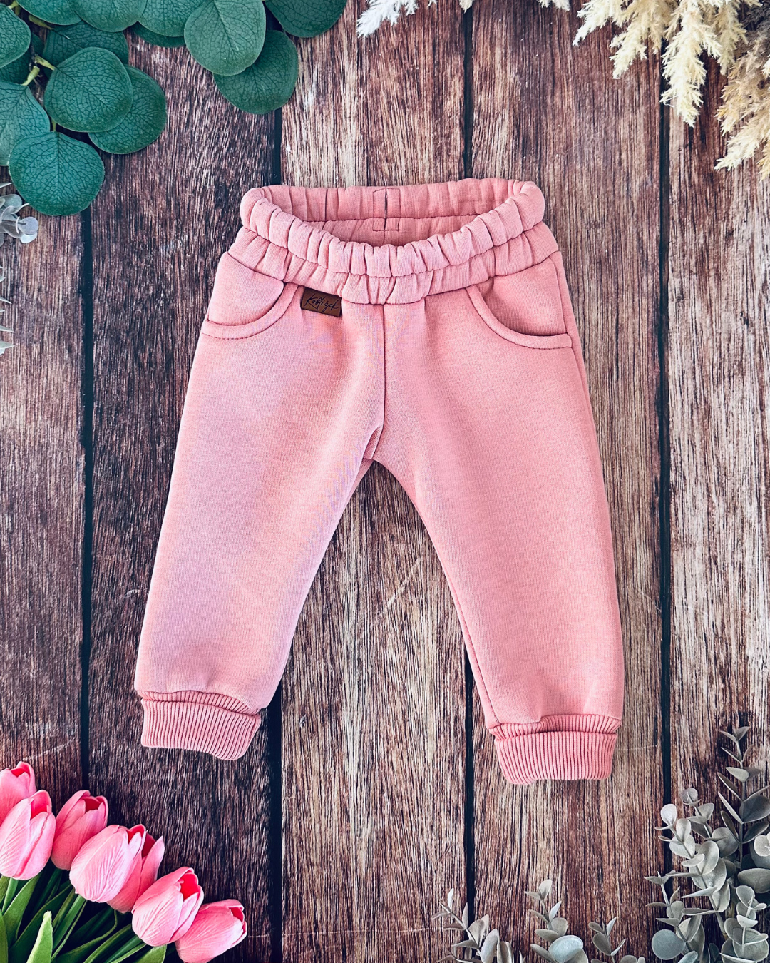 Tepláky Fluffy Old Pink