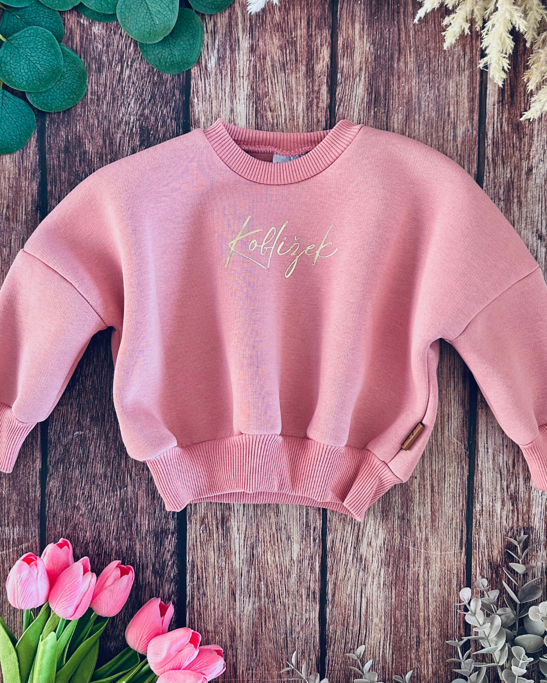 Mikina Fluffy Old Pink